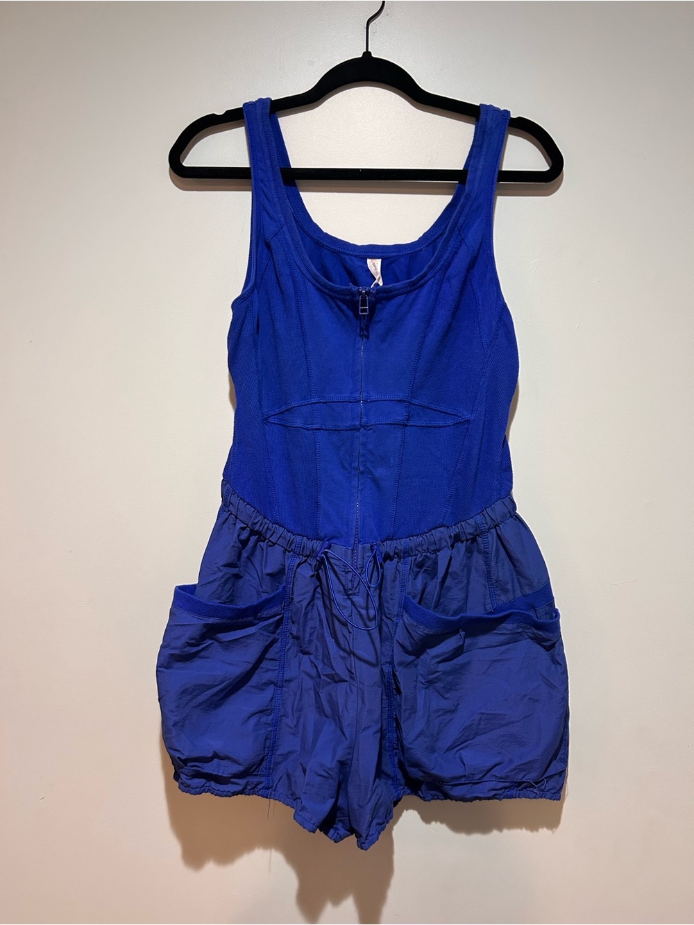 Daily Practice Royal Blue Sleeveless Romper Jumpsuit - Picture 2 of 5